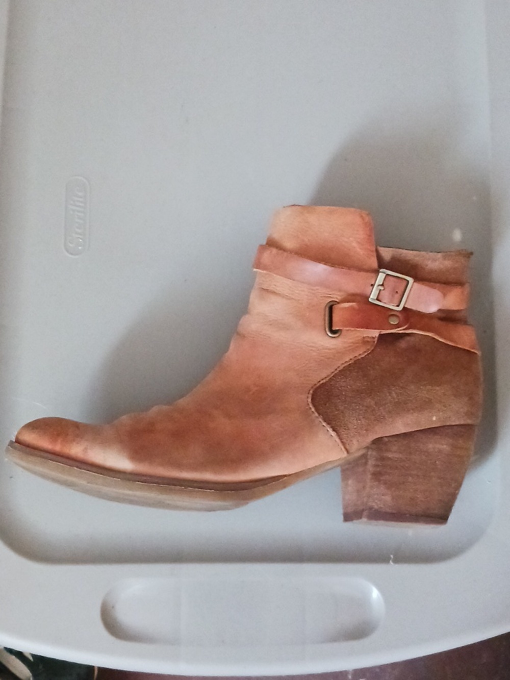 KORK EASE Leather Short Boots Size 11 Womens